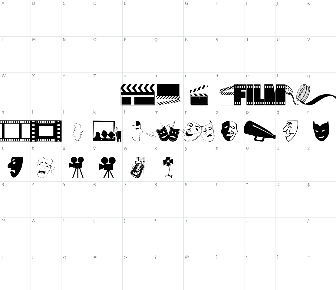 Character set for WM Drama 1