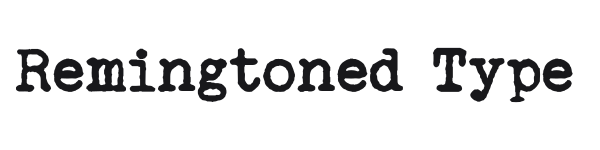 Remingtoned Type preview