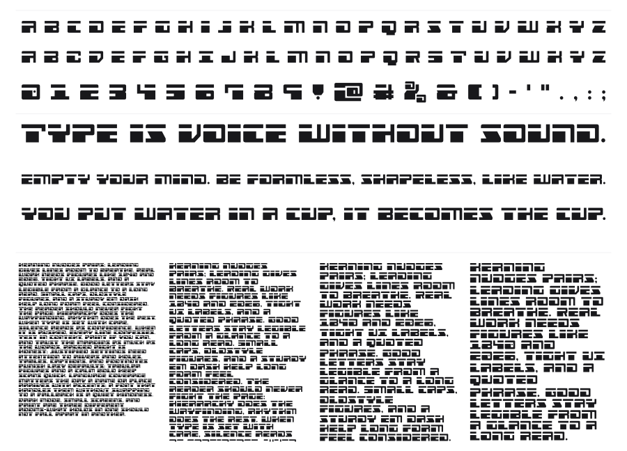 Escape Velocity specimen sheet