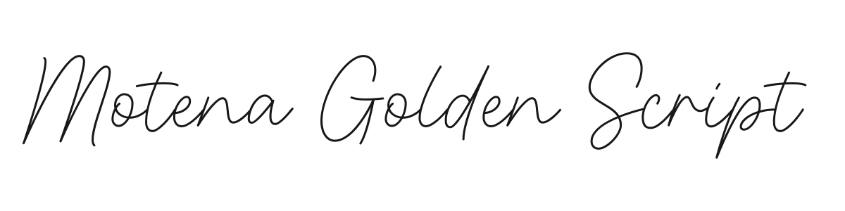 Motena Golden Script preview