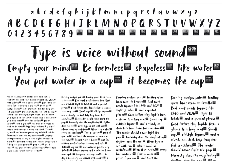 Cosmic Rays specimen sheet