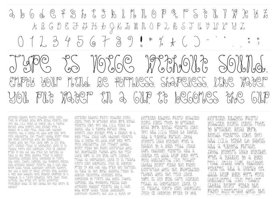 Schosszeit 1 specimen sheet