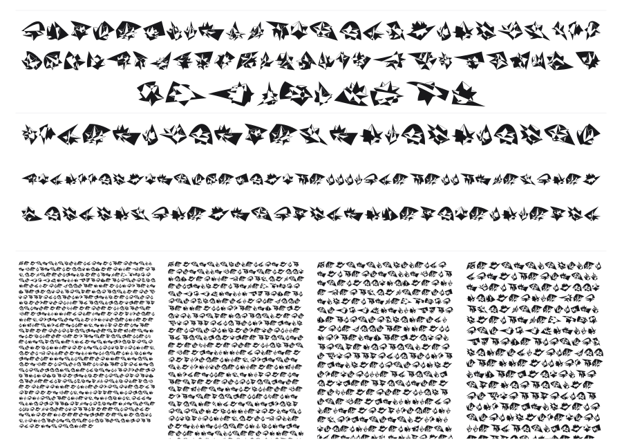 Formo specimen sheet