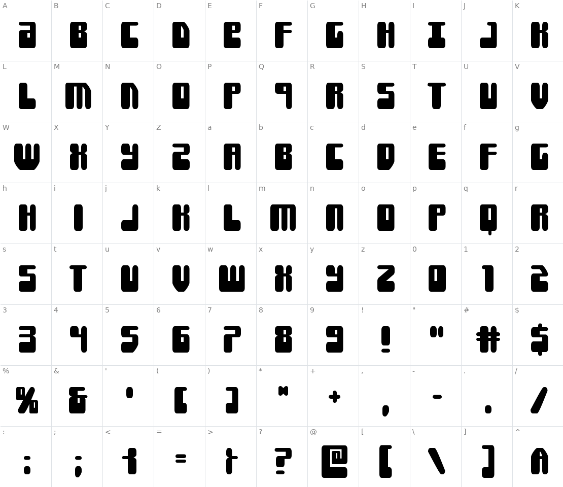 Character set for Force Majeure