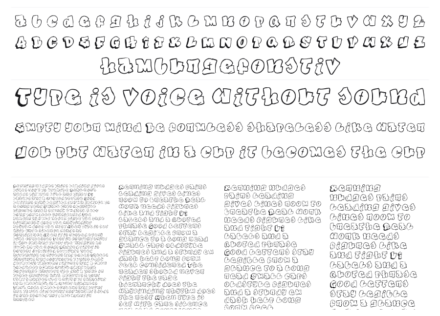 Graffiti Style specimen sheet