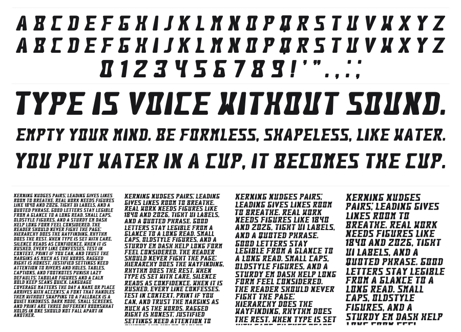 Harves specimen sheet