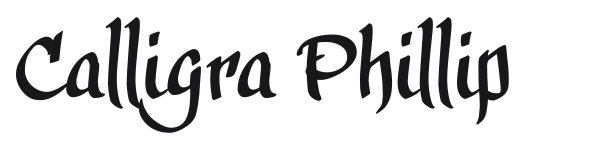 Calligra Phillip preview
