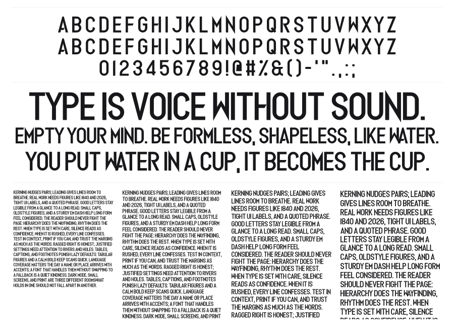 Europhonic specimen sheet