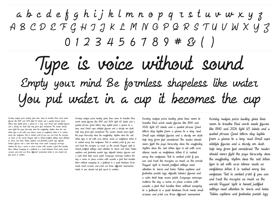 Allysia specimen sheet