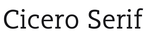 Cicero Serif preview
