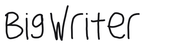 Big Writer preview
