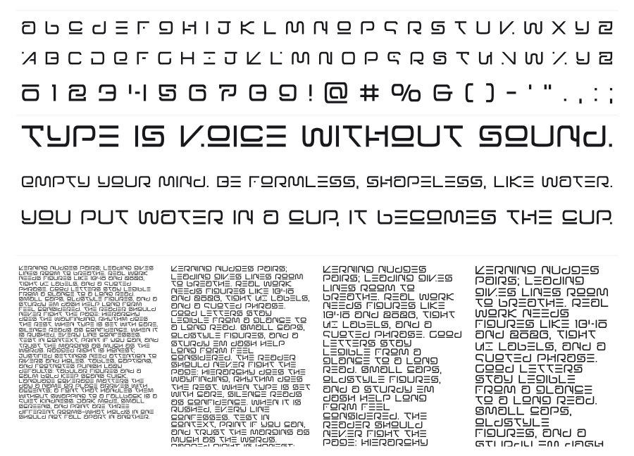 Foreign Alien specimen sheet