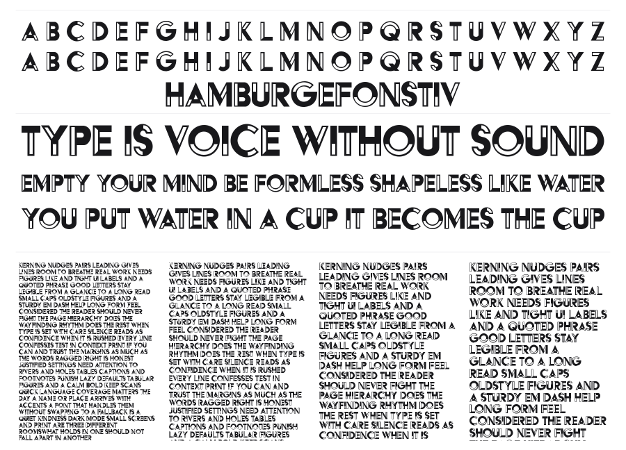 HFF Black Steel specimen sheet