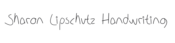 Sharon Lipschutz Handwriting preview