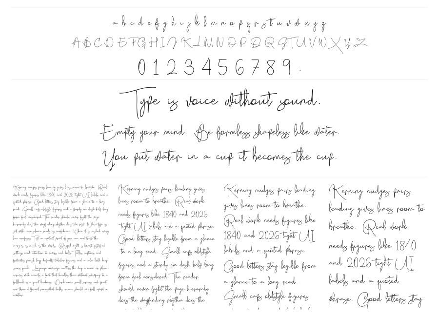 Argapura specimen sheet