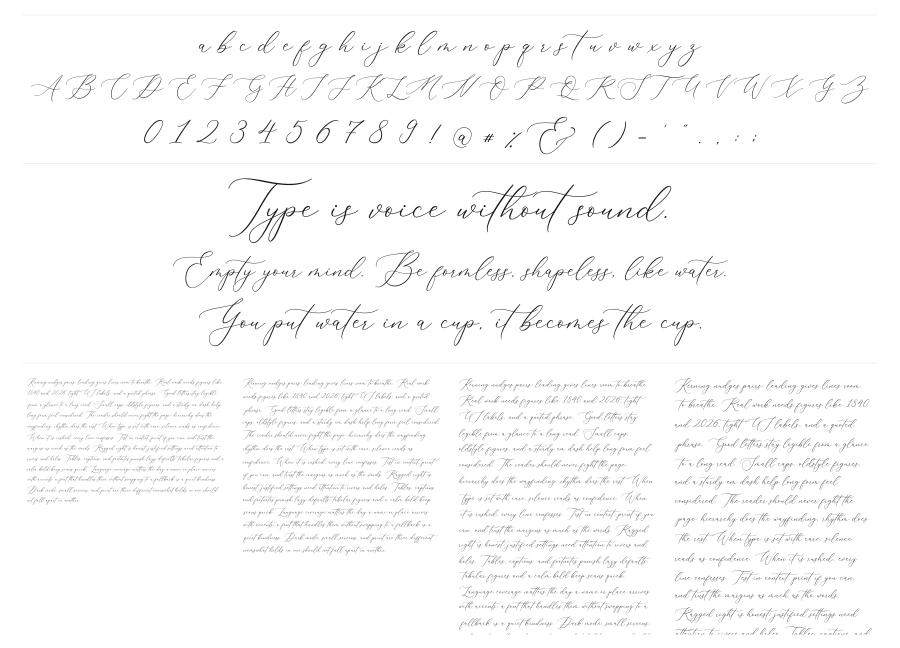 Almara specimen sheet