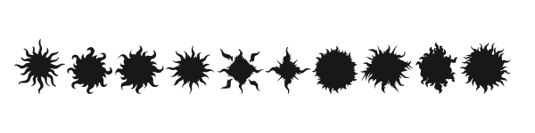 Flaming Stars & Splatters preview