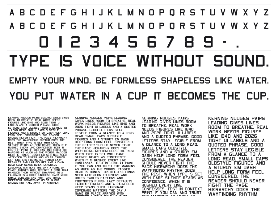 USN Stencil specimen sheet