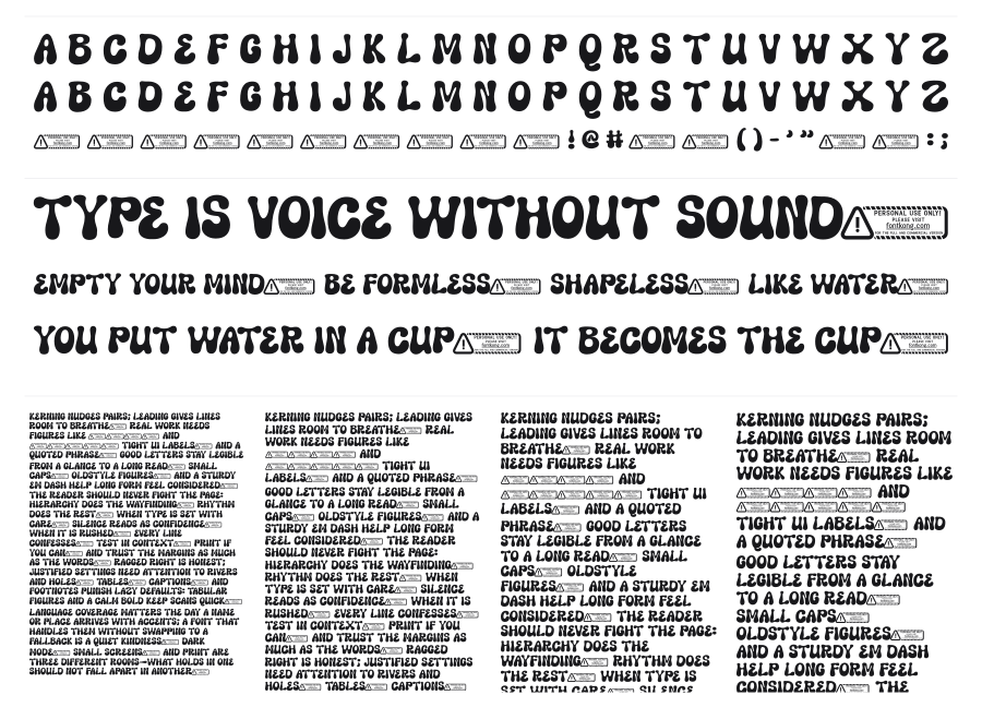 Boowlink specimen sheet