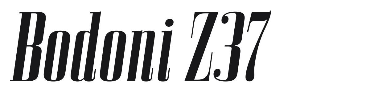 Bodoni Z37 preview