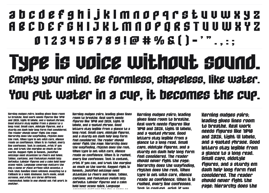 Chasis 7 specimen sheet