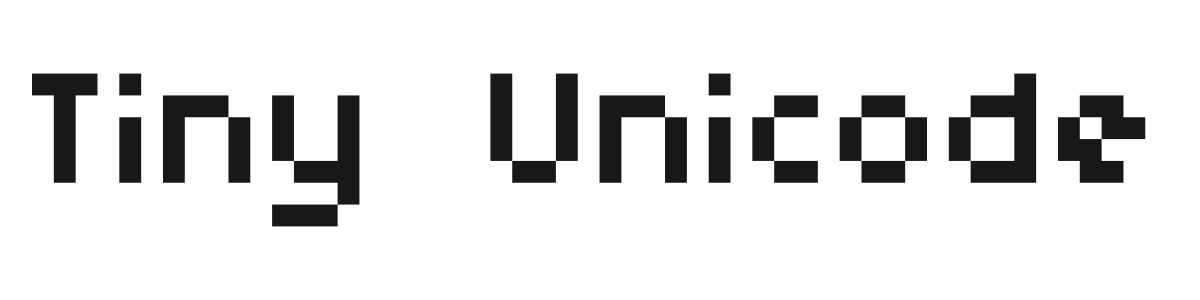 Tiny Unicode preview