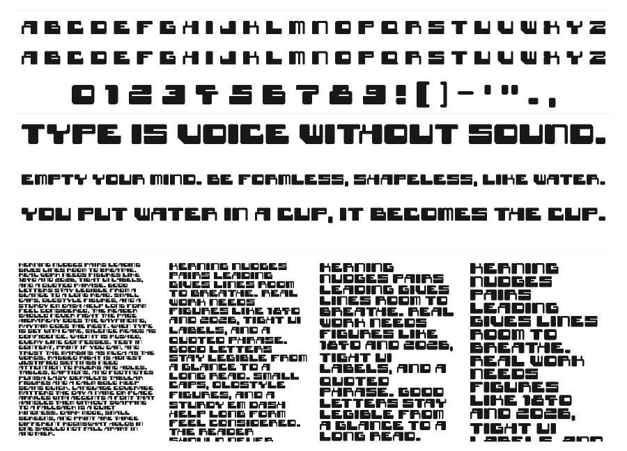 Star Waves specimen sheet