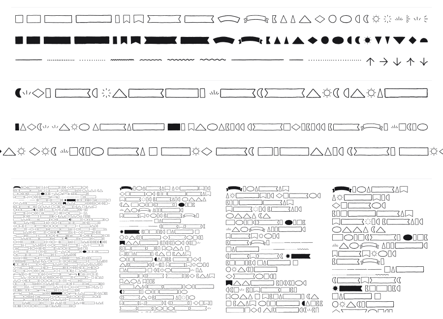 Garlic Salt Extras specimen sheet