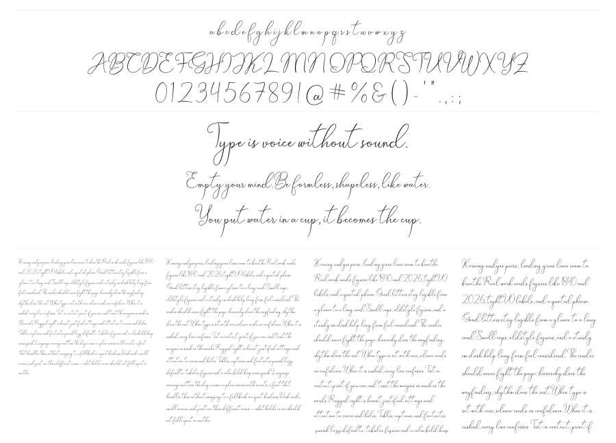 Billkia specimen sheet