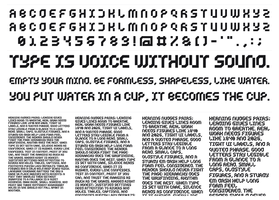 Cyklone specimen sheet