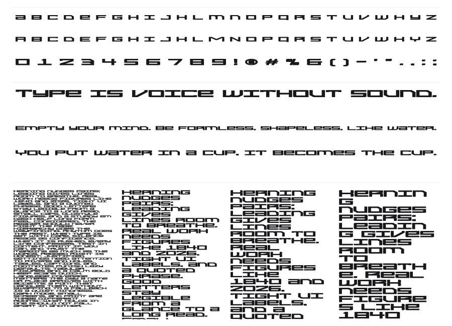 Syntachron specimen sheet