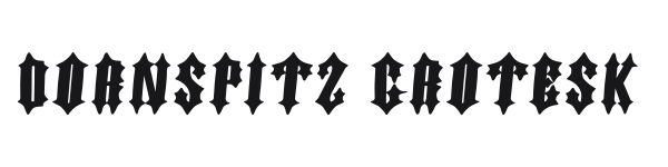 Dornspitz Grotesk preview