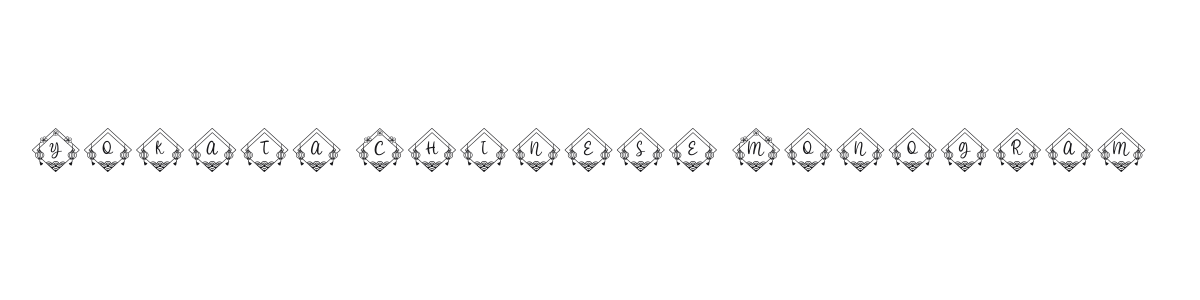 Yokata Chinese Monogram preview
