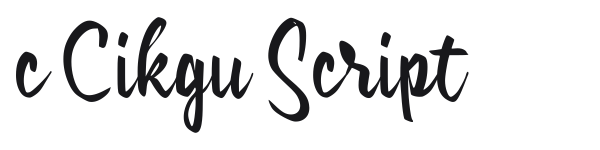 c Cikgu Script – FontToolbox