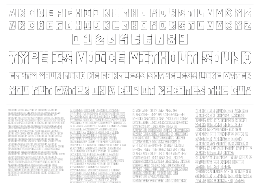 Nebbianero specimen sheet