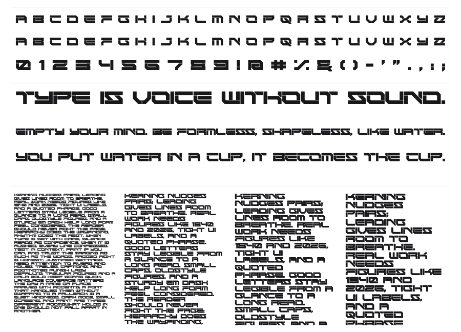 Nemesys specimen sheet