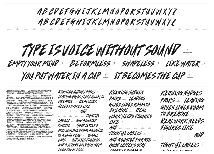 Cardstock specimen sheet