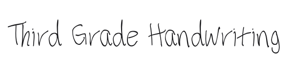 Third Grade Handwriting preview