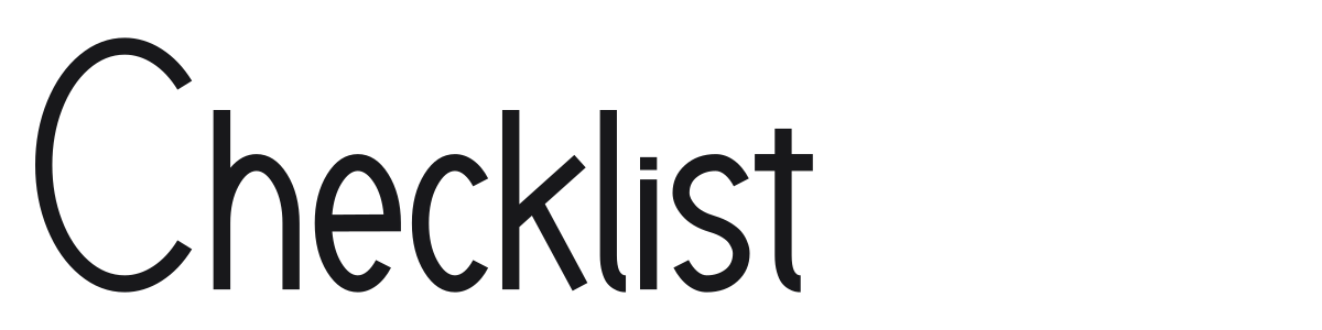 Checklist preview