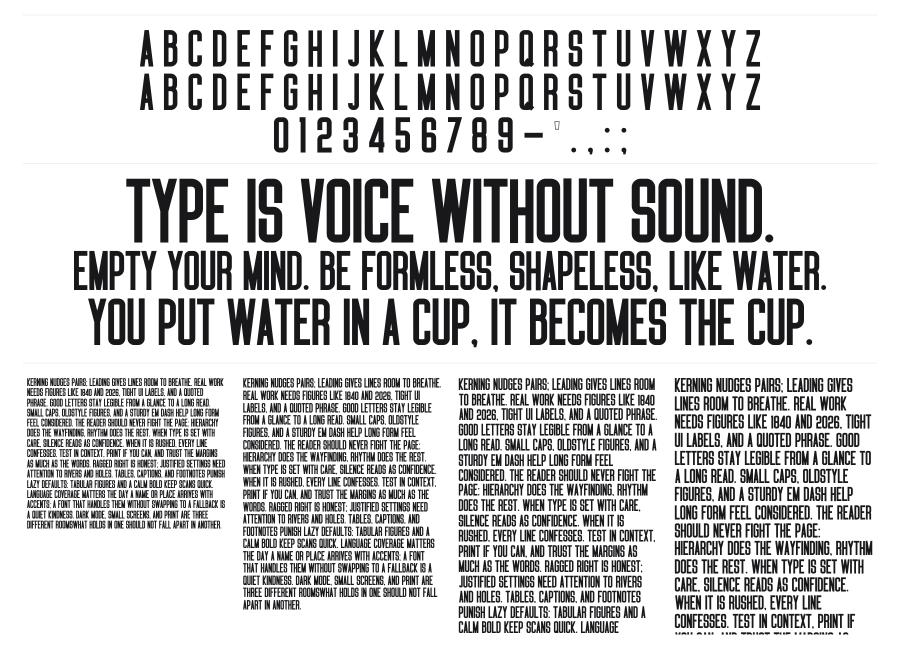 Solution specimen sheet