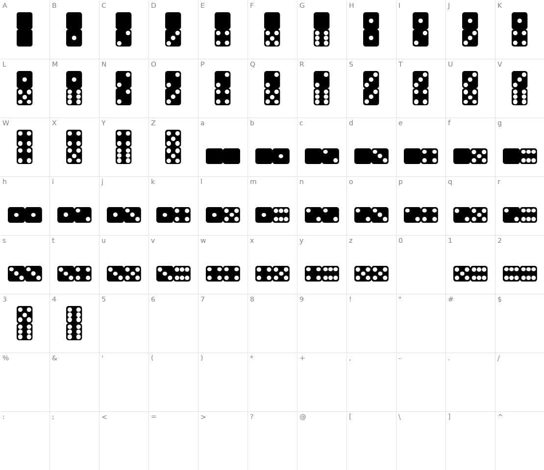 Character set for Domik