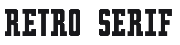 Retro serif preview