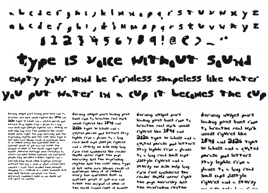 Blunted specimen sheet