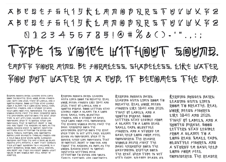 Gunji specimen sheet