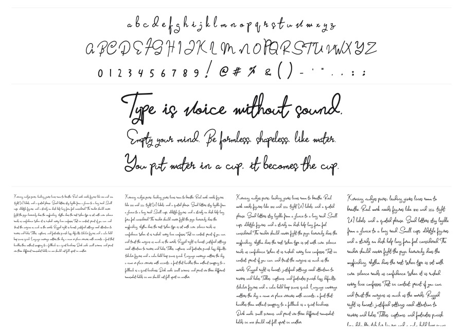 Sabareh specimen sheet