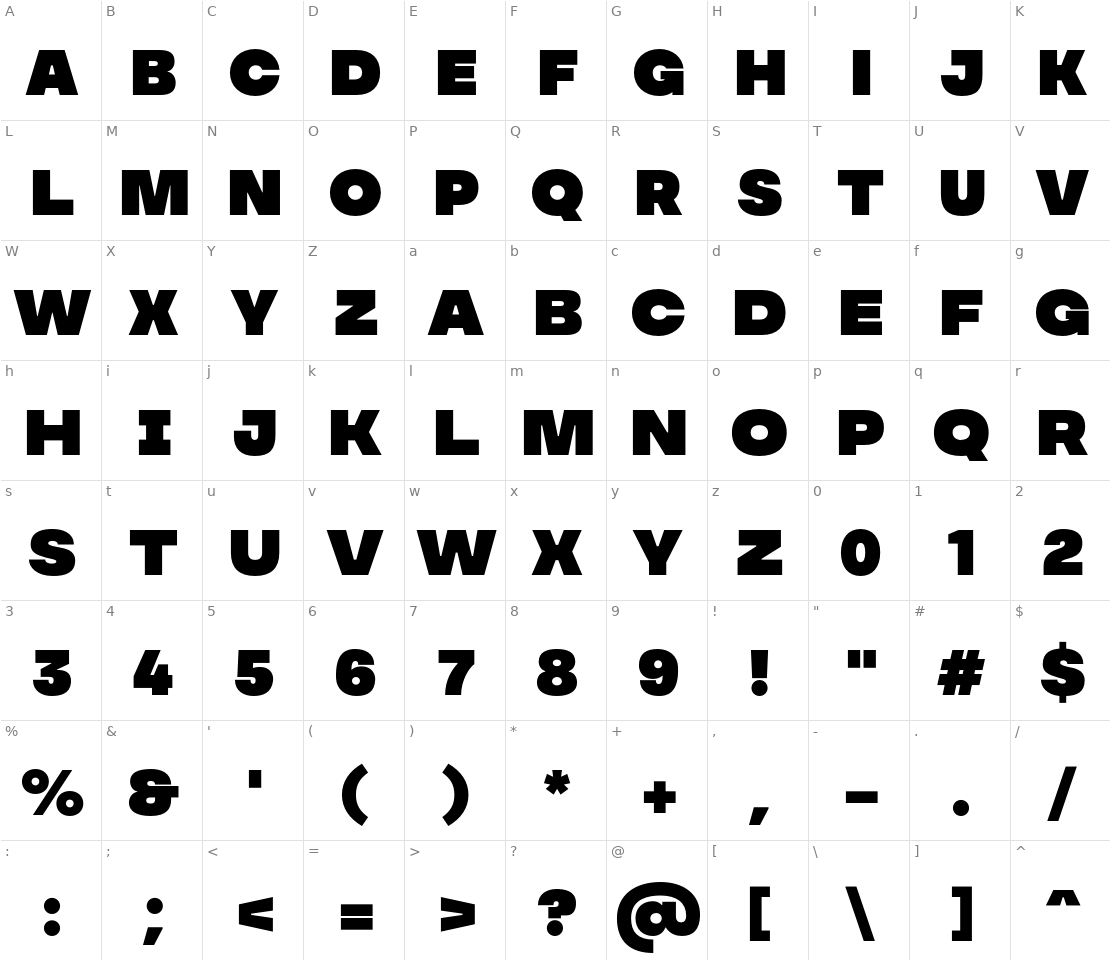 Character set for MADE Soulmaze Brush