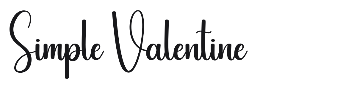 Simple Valentine preview