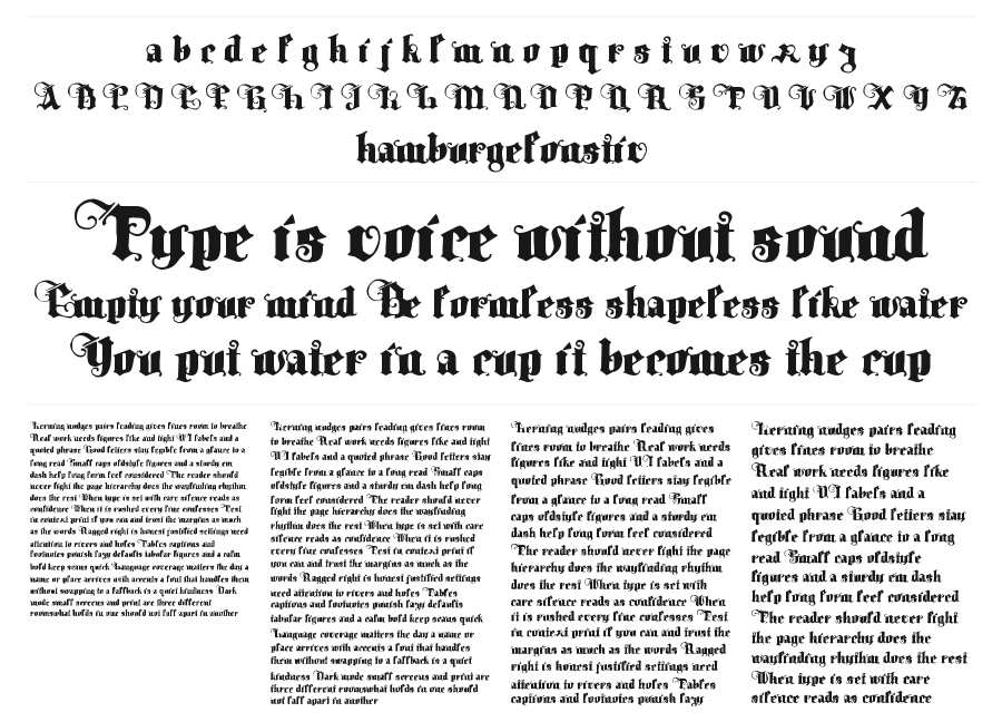 Tyrfing specimen sheet