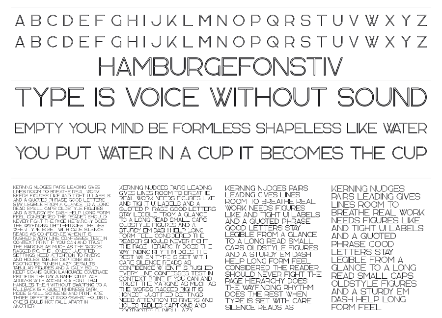Kavo Inline specimen sheet