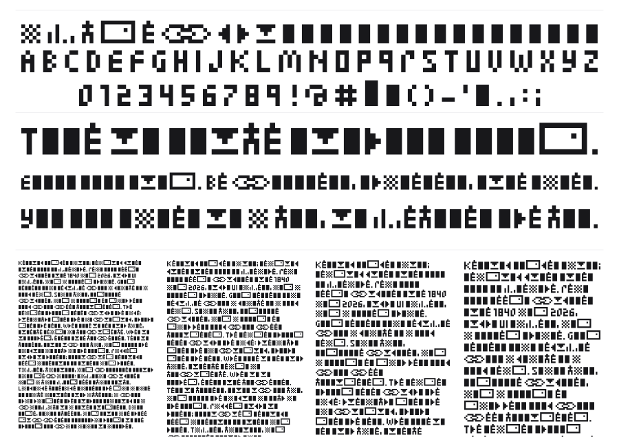 Zuptype CCC specimen sheet